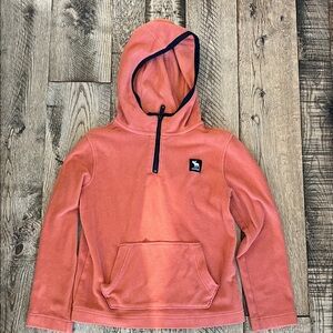 Abercrombie Kids Coral/orange super soft Fleece Hoodie | 7/8